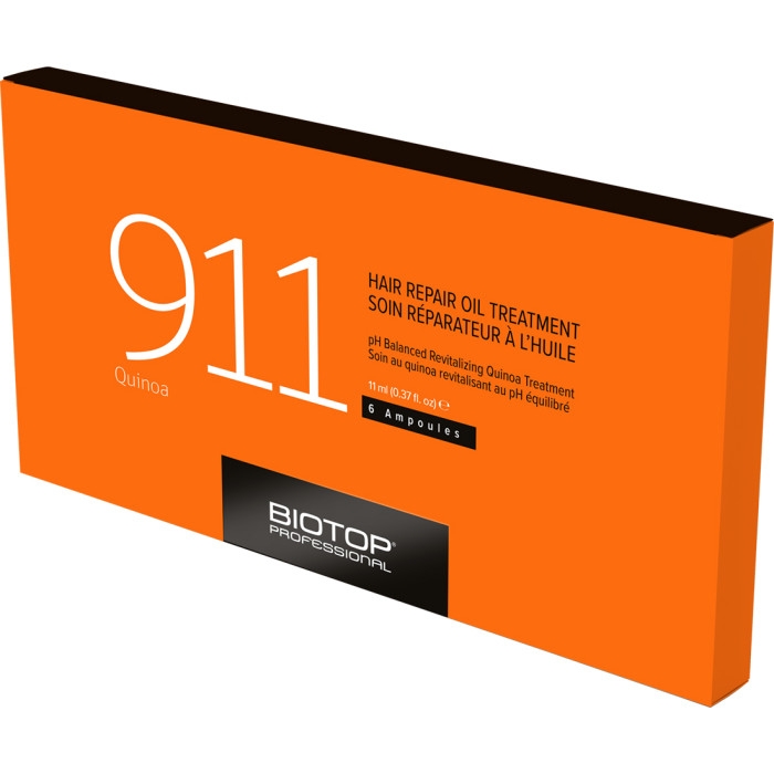 Масло для волос с протеинами киноа в ампулах BIOTOP 911 Quinoa Hair Repair Oil Treatment, 6х11 мл