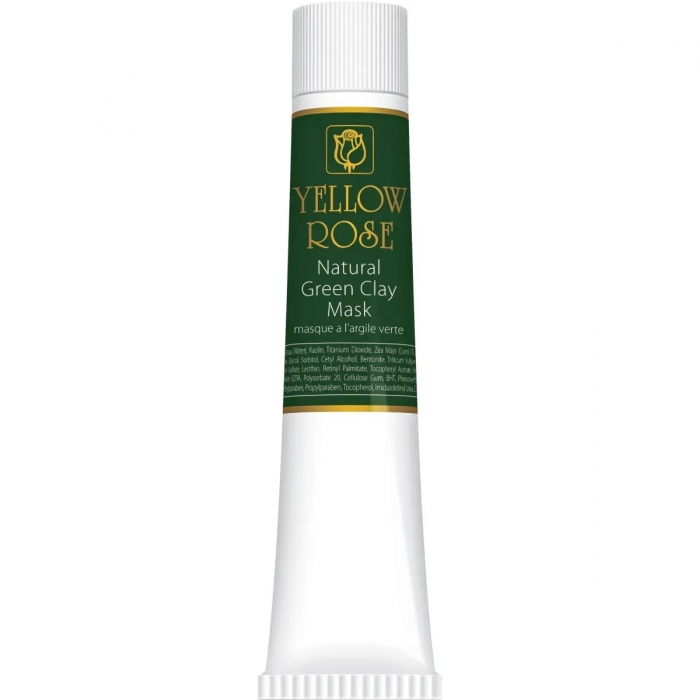 Очищувальна детокс-маска із зеленою глиною для жирної шкіри Yellow Rose Natural Green Clay Mask, 50 мл - Фото 1