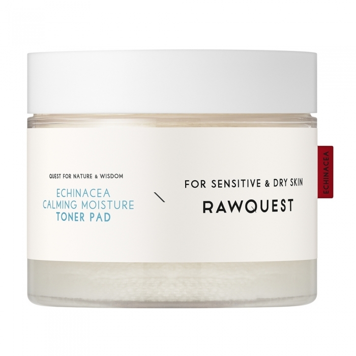 Заспокійливі зволожувальні тонер-пади з ехінацеєю Rawquest Echinacea Calming Moisture Toner Pad, 60 шт