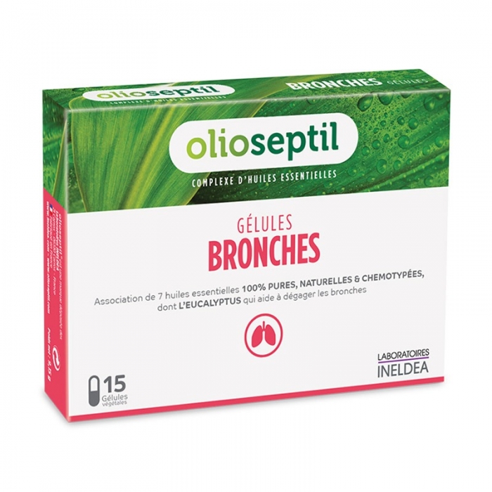 Бронхи При гострих та хронічних бронхітах Olioseptil BRONCHES, 15 капсул