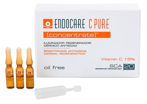 Регенерирующий омолаживающий концентрат для лица Cantabria Endocare C Pure Concentrate, 14х2 мл