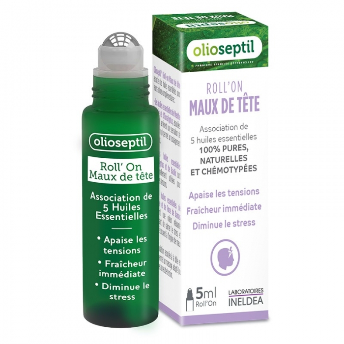 Роллер против головной боли Olioseptil ROLL-ON MAUX DE TETE, 5 мл