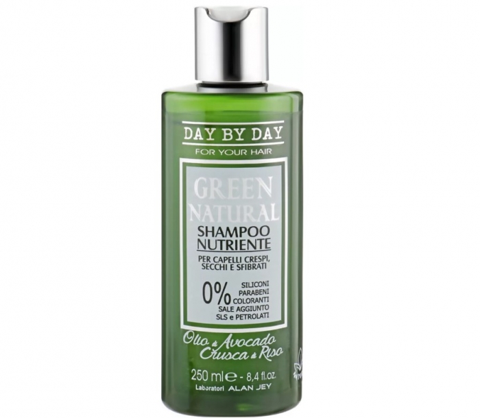 Шампунь живильний для кучерявого, сухого і пошкодженого волосся Orising Green Natural Shampoo, 250 мл - Фото 1