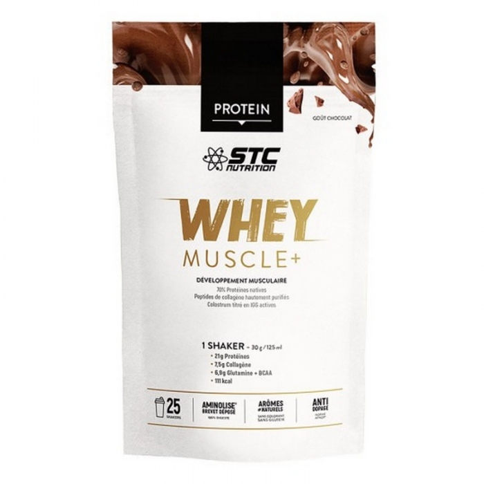 Протеїн Вей Мускул+ Шоколад STC Nutrition WHEY MUSCLE+ PROTEIN CHOCOLAT, 750 г