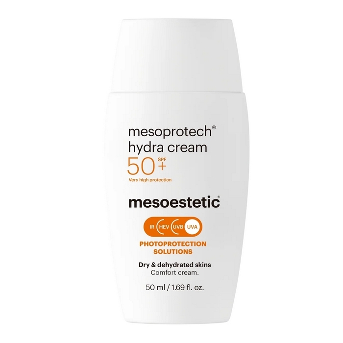 Увлажняющий солнцезащитный крем для сухой и обезвоженной кожи Mesoestetic Mesoprotech Hydra Cream SPF50, 50 мл
