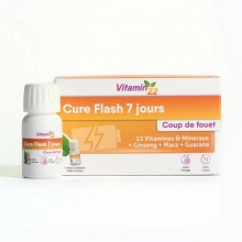 Курс Блискавка Потужний заряд вітамінами за 7 днів Vitamin22 CURE FLASH 7 JOURS, 7 флаконів-доз - Фото №1