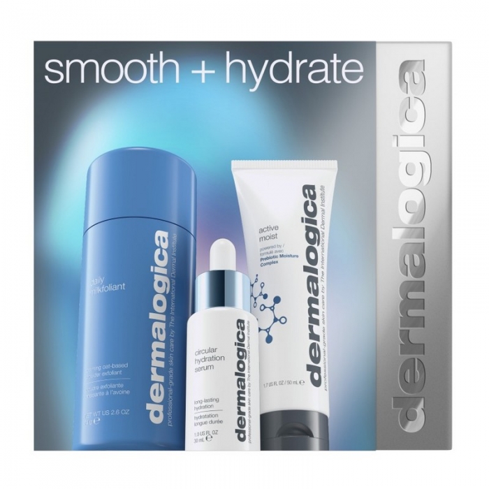 Набір Тріо бестселерів для відновлення і зволоження шкіри Dermalogica Smooth+Hydrate Kit