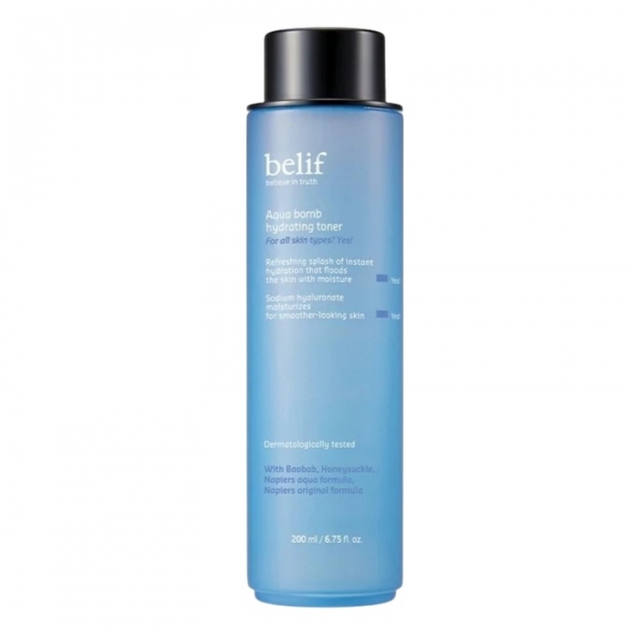 Зволожувальний лосьйон для шкіри обличчя Belif Aqua Bomb Hydrating Toner, 200 мл