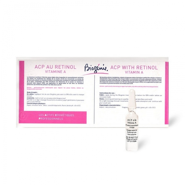 Ампули з ретинолом Biogenie A.C.P. Retinol Vitamine A, 10х2 мл