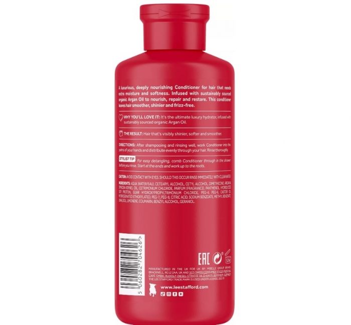 Питательный кондиционер с аргановым маслом Lee Stafford Argan Oil Nourishing Conditioner, 250 ml - Фото 2