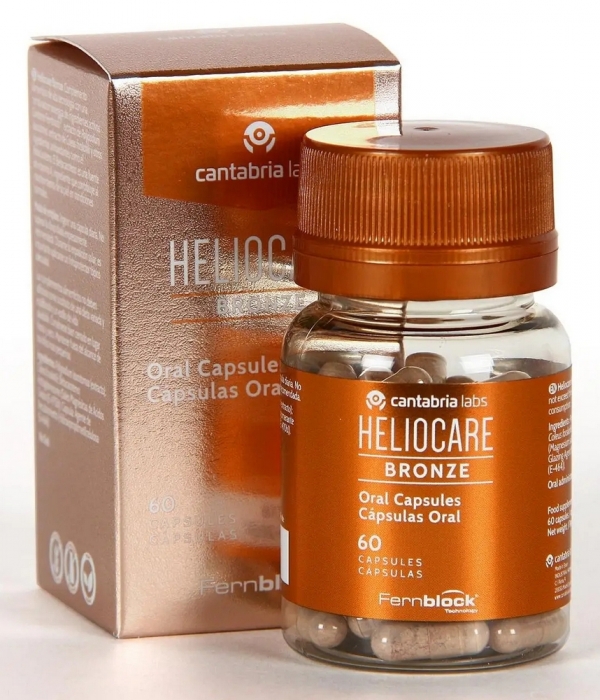Добавка Фотозахист для прискорення засмаги Бронз Cantabria Labs Heliocare Bronze, 60 капсул