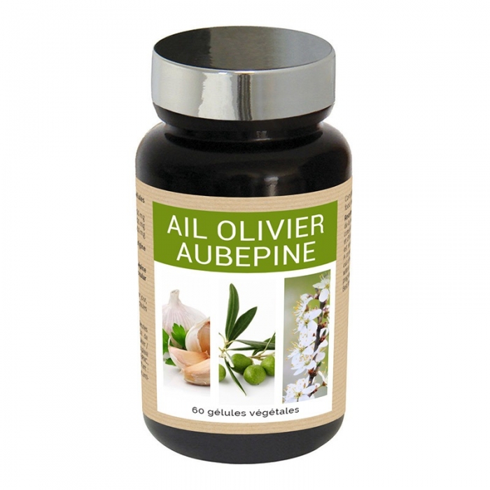 Чеснок Лист масла Цветы боярышника Нормализует артериальное давление Nutriexpert AIL OLIVIER AUBEPINE, 60 капсул