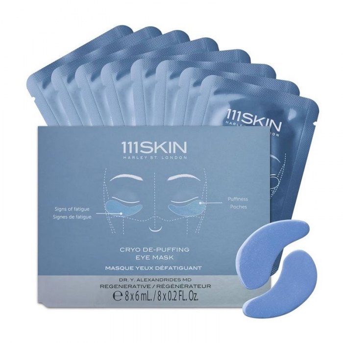 Маска крио для кожи вокруг глаз 111Skin Sub Zero De-puffing Eye Mask, 8х6 мл