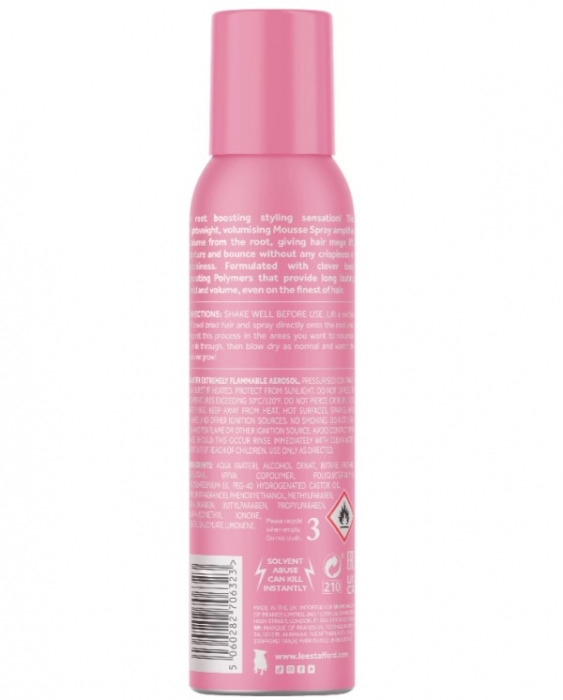 Мус для коренів волосся для надання об'єму Lee Stafford Plump Up The Volume Root Boost Mousse Spray, 150 ml - Фото 2