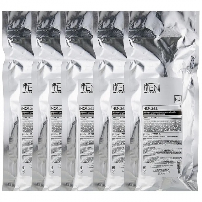 Дренирующий антицеллюлитный бандаж для тела Ten Science Nocell Professional Algae Drain Wrap, 5 шт - Фото 2