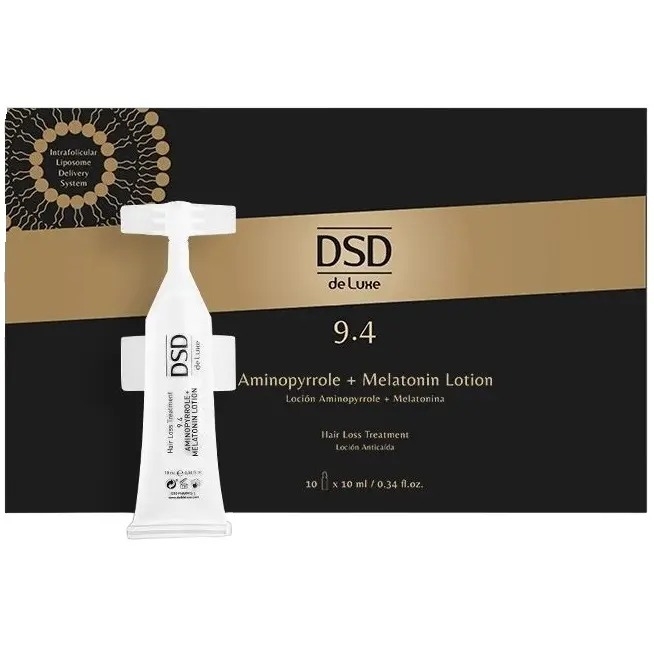 Ампулы для волос Dsd medline 9.4 Aminopyrrole + Melatonin Lotion против выпадения, 100 мл (10 шт. по 10 мл)