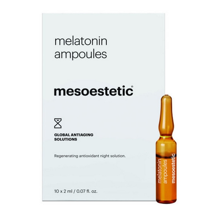 Ампули Мелатонін нічний освітлюючий догляд Mesoestetic Melatonin Ampoules, 10х2 мл