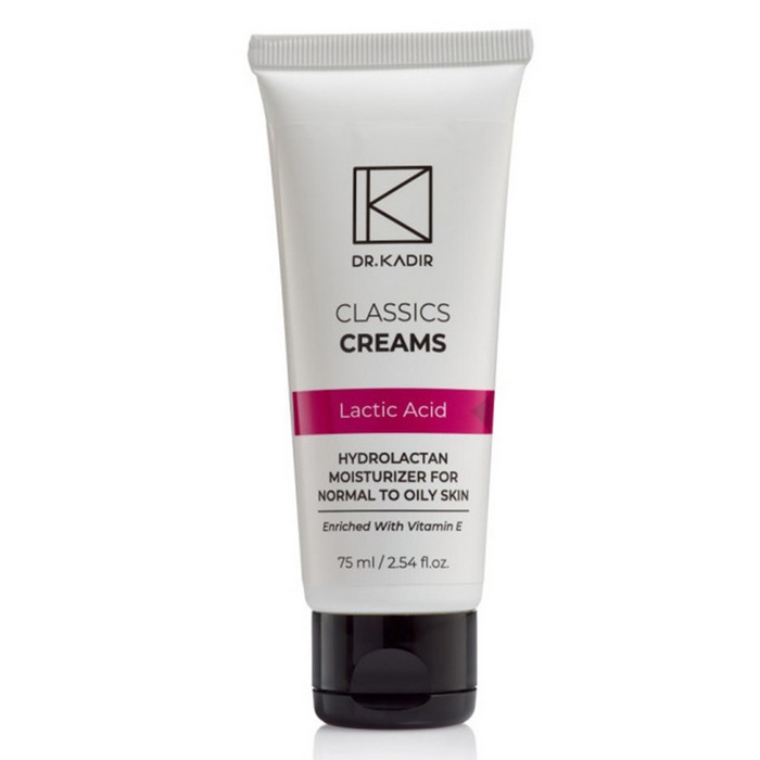 Зволожуючий крем для нормальної/жирної шкіри Гідролактан Dr.Kadir Hydrolactan Moisturizer, 75 мл