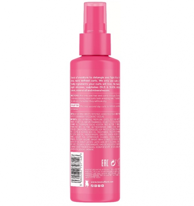 Увлажняющий спрей для вьющихся волос Lee Stafford For The Love Of Curls Curls Leave-In Conditioning Moisture Mist, 150 ml - Фото 2