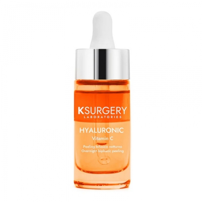 Нічний двофазний пілінг з вітаміном C Ksurgery HYALURONIC VITAMIN C OVERNIGHT BIPHASIC PEELING, 15 мл
