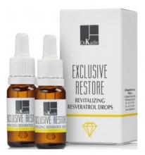 Краплі Ресвератрол для відновлення шкіри обличчя Dr. Kadir Exclusive Restore Revitalizing Resveratrol Drops, 2х10 мл - Фото №1