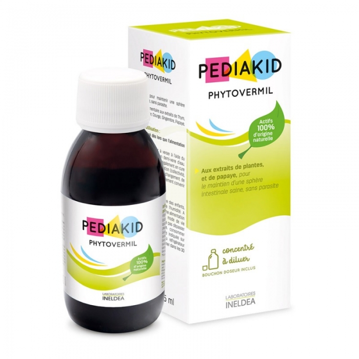 Концентрат Фітоверміл Натуральний протиглистовий, від 6 міс Pediakid PHYTOVERMIL, 125 мл