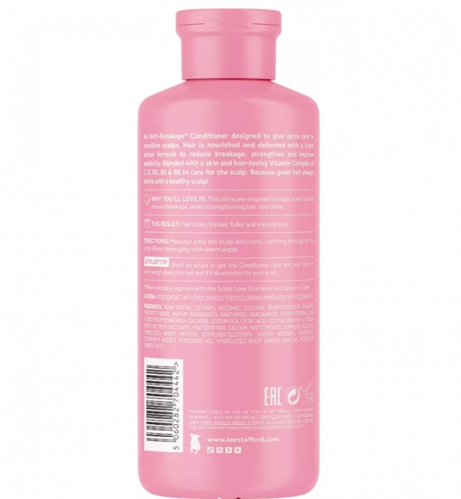 Кондиціонер для чутливої шкіри голови та ослабленого волосся Lee Stafford Scalp Love Anti-Breakage Conditioner, 250 ml - Фото 2