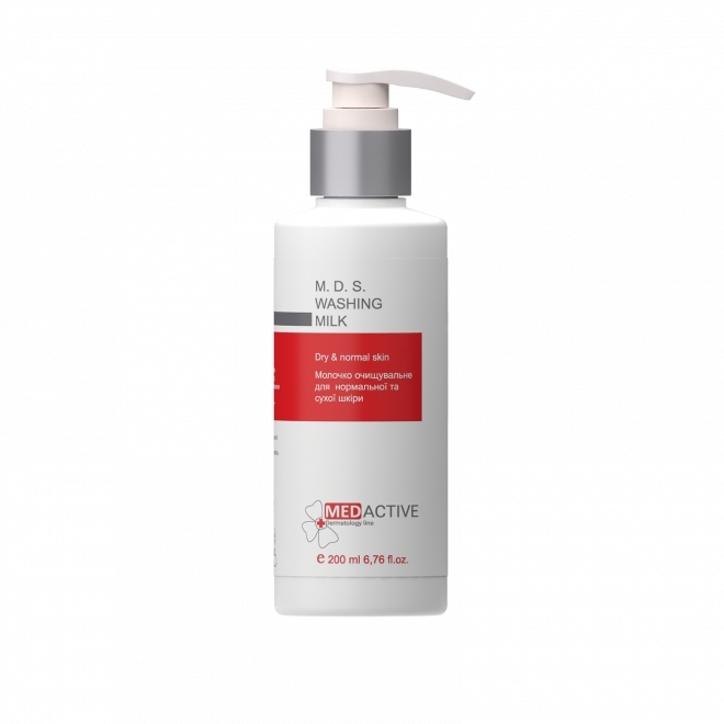 Молочко очищающее для нормальной и сухой кожи MEDACTIVЕ M. D. S. WASHING MILK, 200 мл