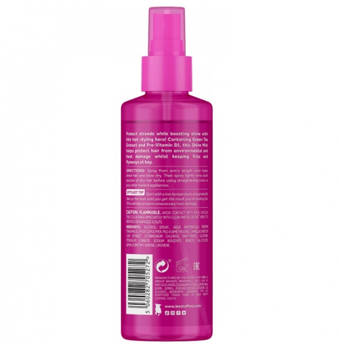 Захисний спрей для сяйва волосся Lee Stafford Heat Protection Shine Mist - Фото 2