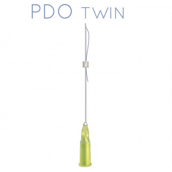 Мезонить для лифтинга Rainbow Thread PDO Twin 100 мм, 20 шт