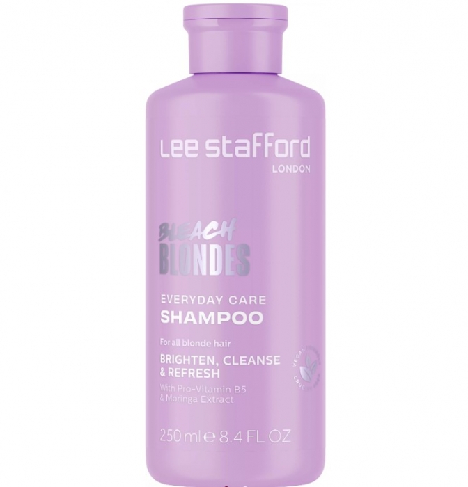 Ежедневный шампунь для осветленных волос Lee Stafford Bleach Blondes Everyday Care Shampoo, 250 ml - Фото 1