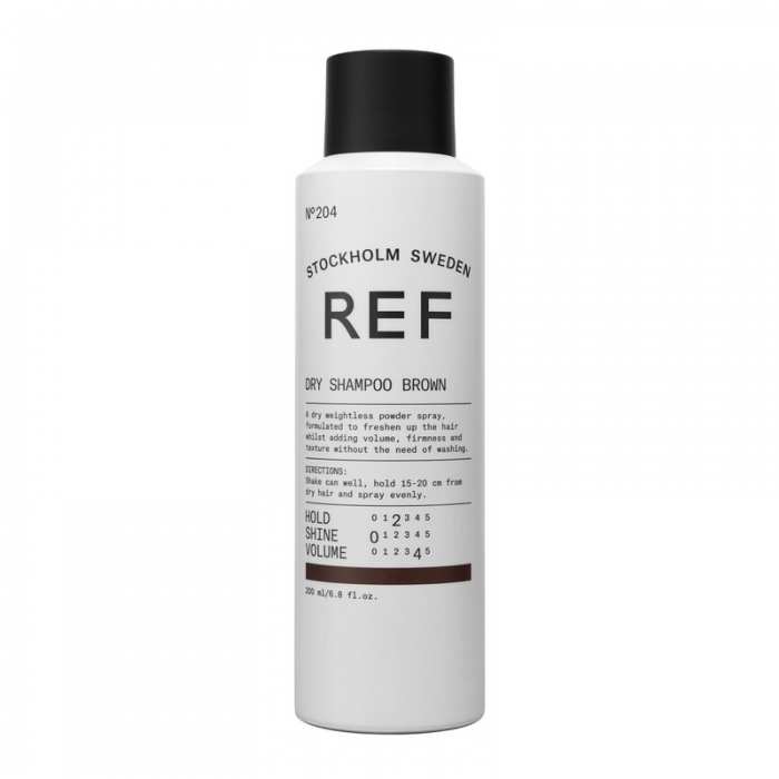 Сухий шампунь для русявого волосся REF Dry Shampoo Brown N°204, 200 мл