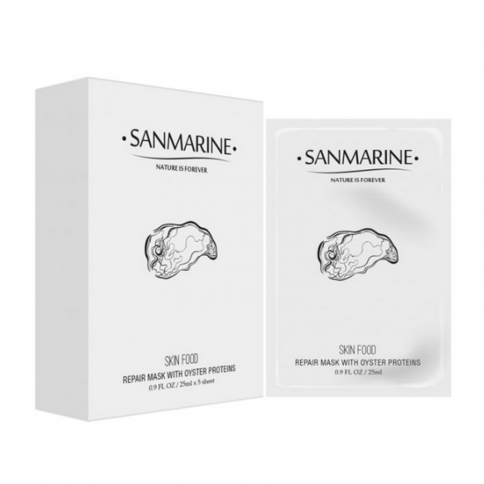 Восстанавливающая маска с протеинами устрицы Sanmarine Repair Mask With Oyster Proteins, 5х25 мл