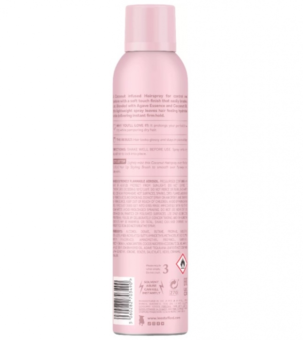 Фиксирующий спрей для волос Lee Stafford Coco Loco Firm Hold Hairspray, 250 ml - Фото 2