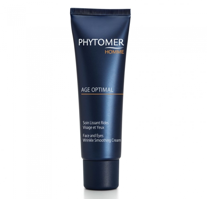 Омолаживающий крем для лица и контура глаз для мужчин Phytomer Homme Age Optimal Face and Eyes Wrinkle Smoothing Cream, 50 мл