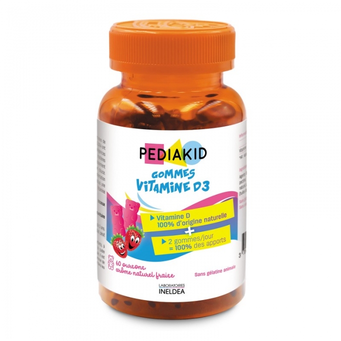 Медвежуйки Витамин D3 Pediakid GOMMES VITAMINE D3, 60 шт