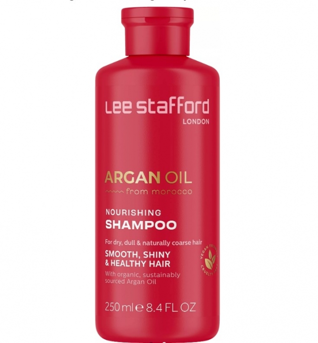 Живильний шампунь з аргановою олією Lee Stafford Argan Oil Nourishing Shampoo, 250 ml - Фото 1