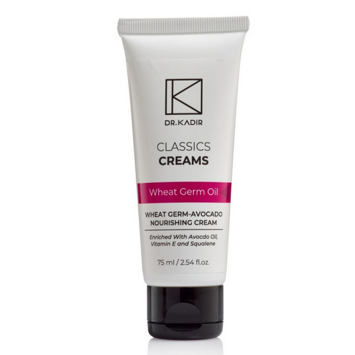 Питательный крем с маслом Зародышей пшеницы и Авокадо Dr.Kadir Wheat Germ Oil And Avocado Nourishing Cream, 75 мл