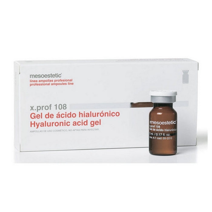Ампули для мезотерапії x.prof 108 «Гілуронова кислота» Mesoestetic Hyaluronic Acid Gel, 10 x 5 мл